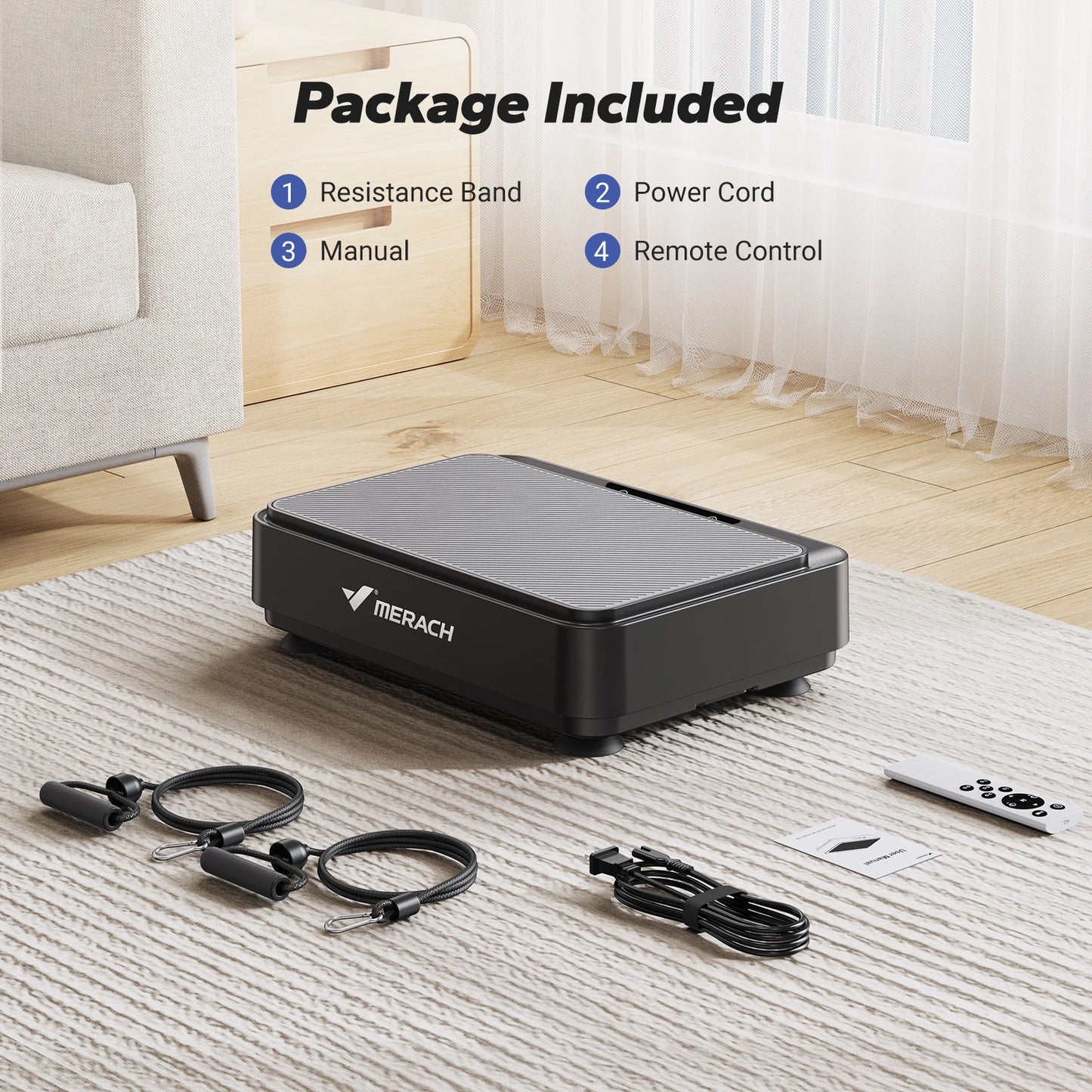 MERACH Vibration Plate Exercise Machine for Fat Burning and Toning