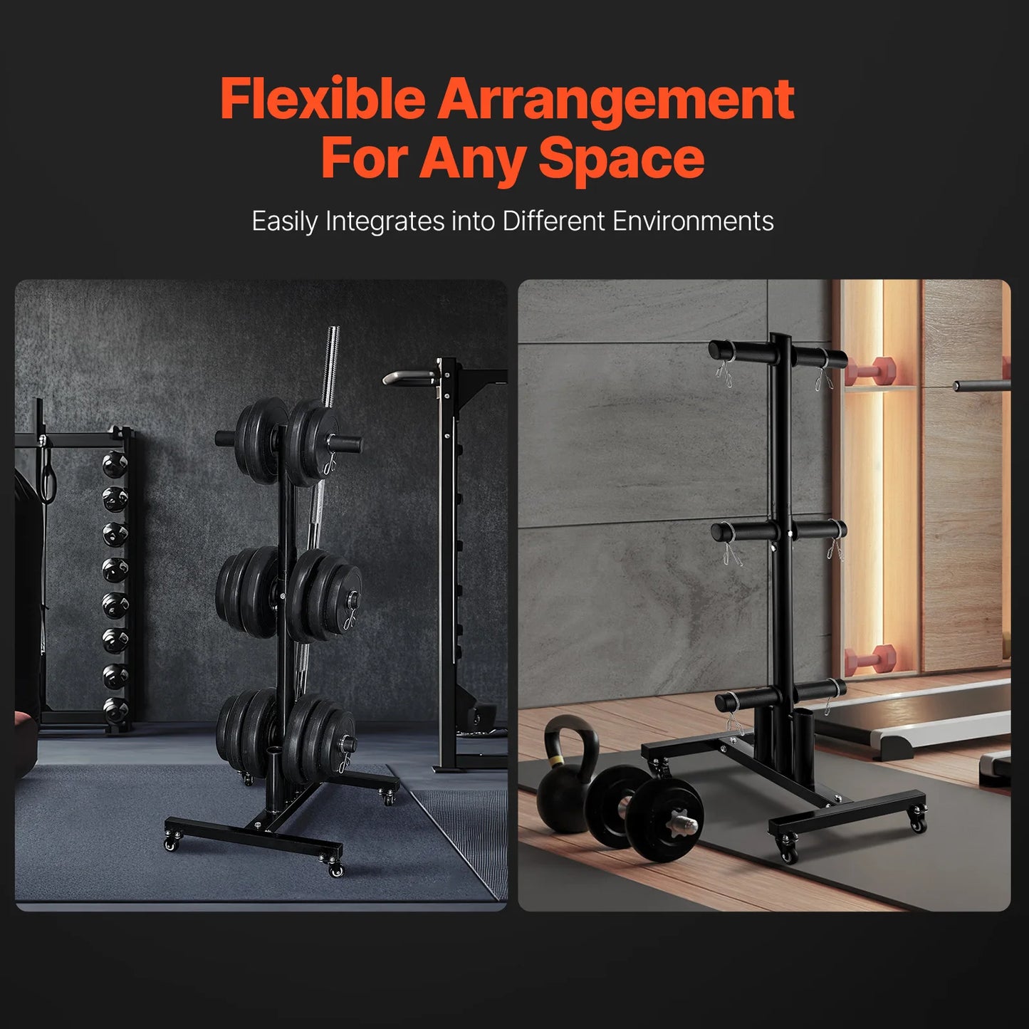 Weight Plate Rack With Wheels 1000 Pounds Capacity Home Gym