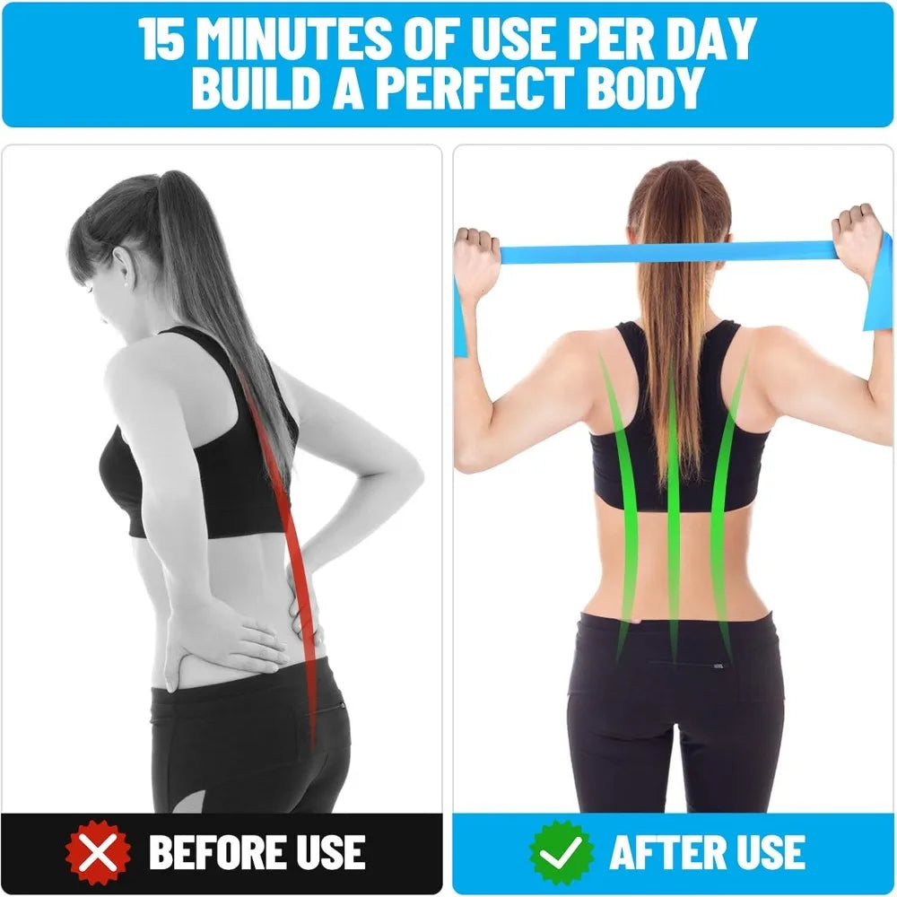 Resistance Bands Set For Strength Training Yoga And Rehab