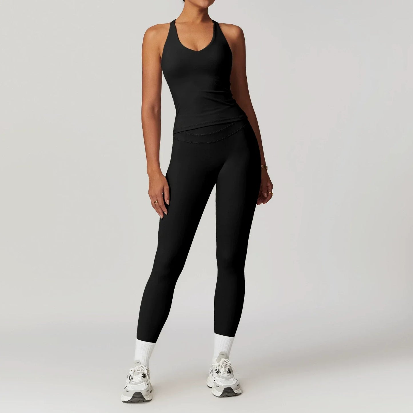 Women's Yoga Set Fitness Tracksuit With Sports Bra And Leggings