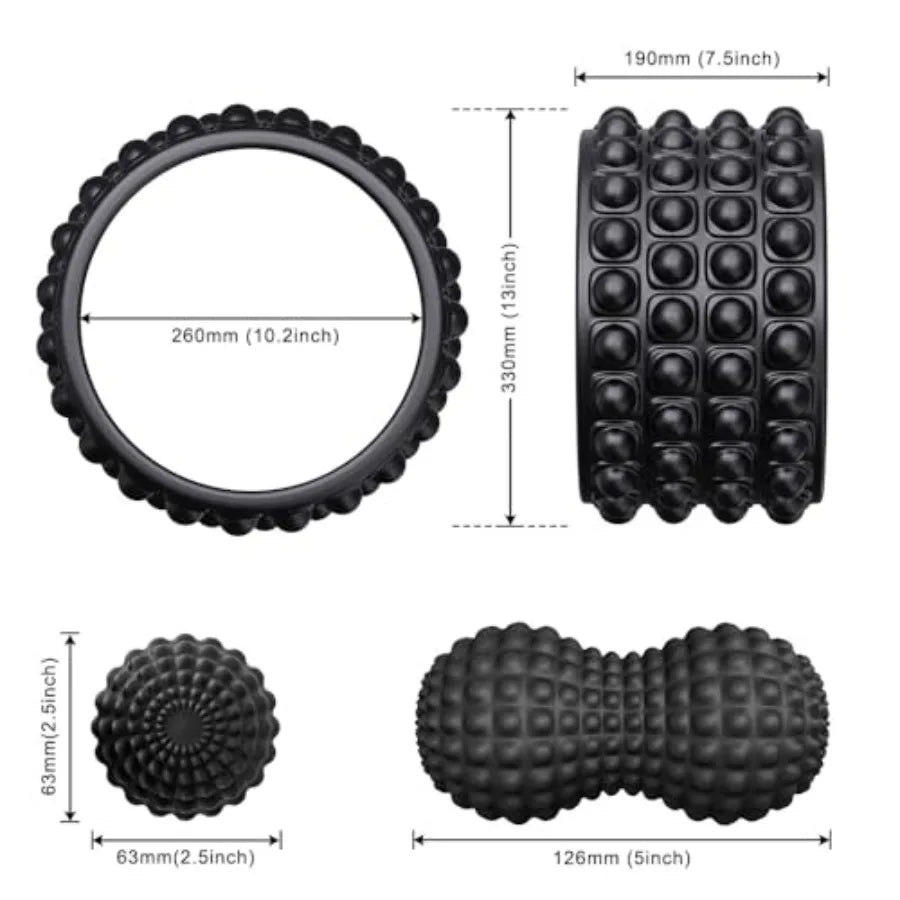 Back Roller Wheel and Foam Roller for Posture Relief