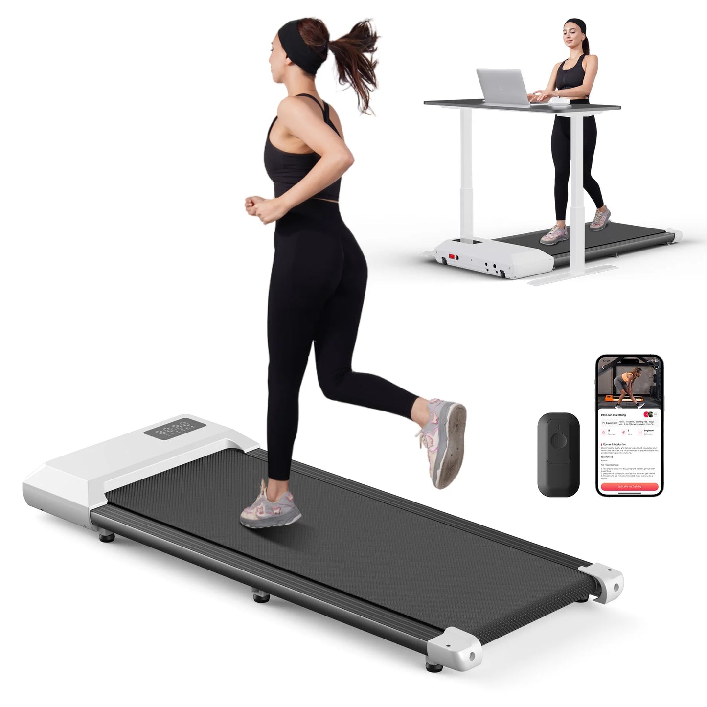 Home Use Treadmill 2.5 HP Dual Mode Walking Running Machine