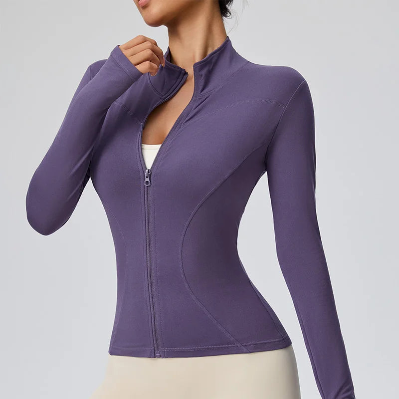 Pilates Quick Dry Athletic Jacket for Women Gym and Running