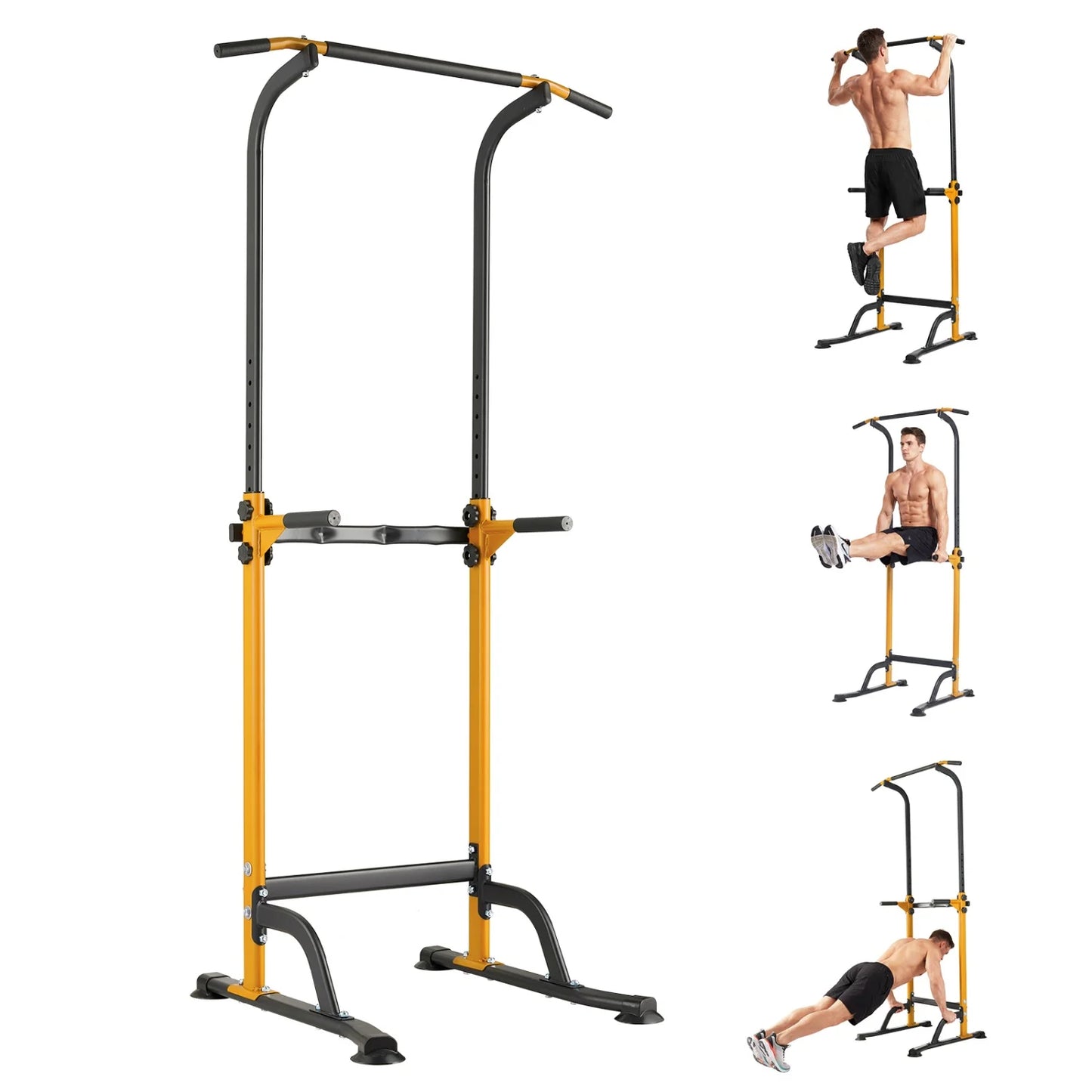 HiMISS Power Tower Pull Up Dip Station 10 Level Adjustable