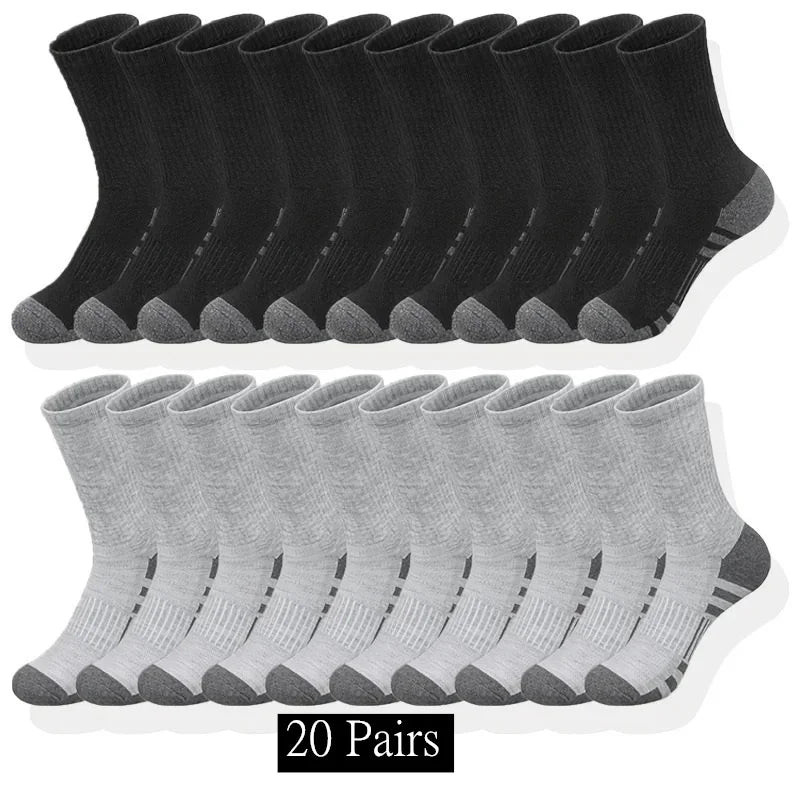 GIOIO Classic Crew Socks Unisex Sports Running Anti Slip Breathable