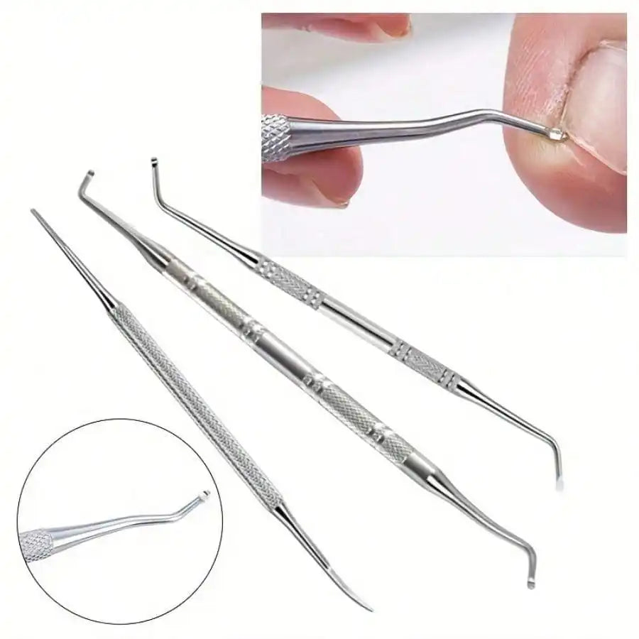 Stainless Steel Nail Stain Removal Tool Set Pedicure File