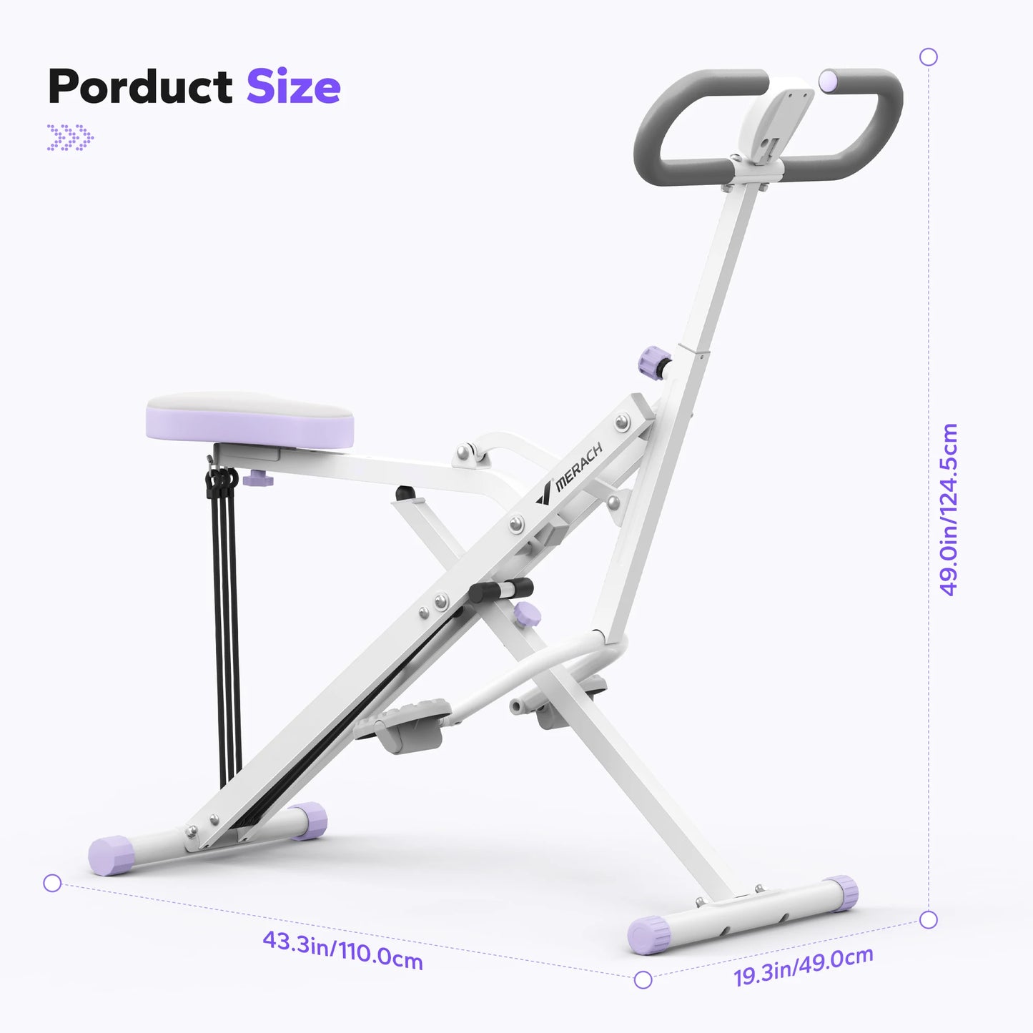Merach R07 2In1 Squat and Rowing Machine for Home Gym