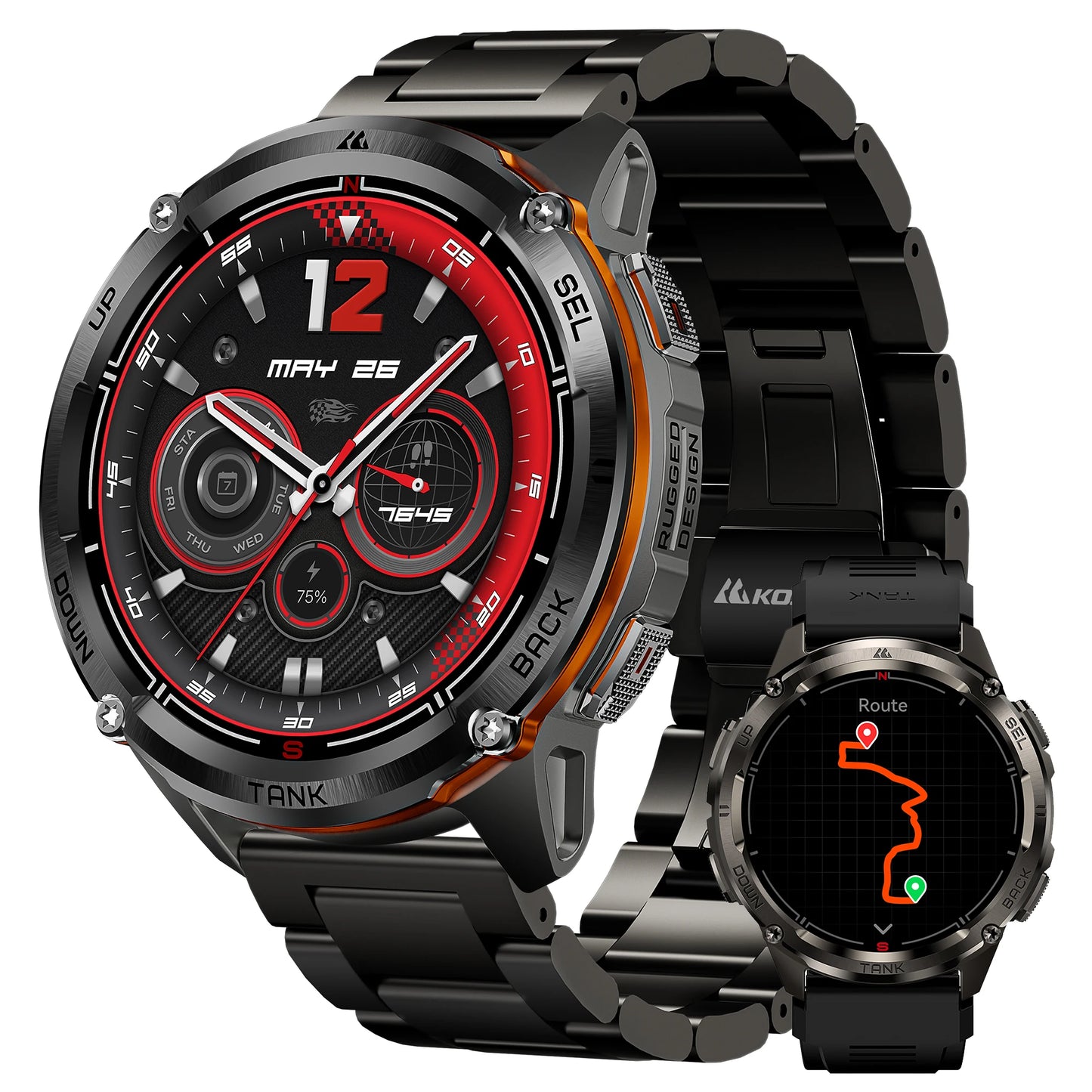 KOSPET Tank T3 Ultra 2 GPS Smartwatch Altimeter Barometer