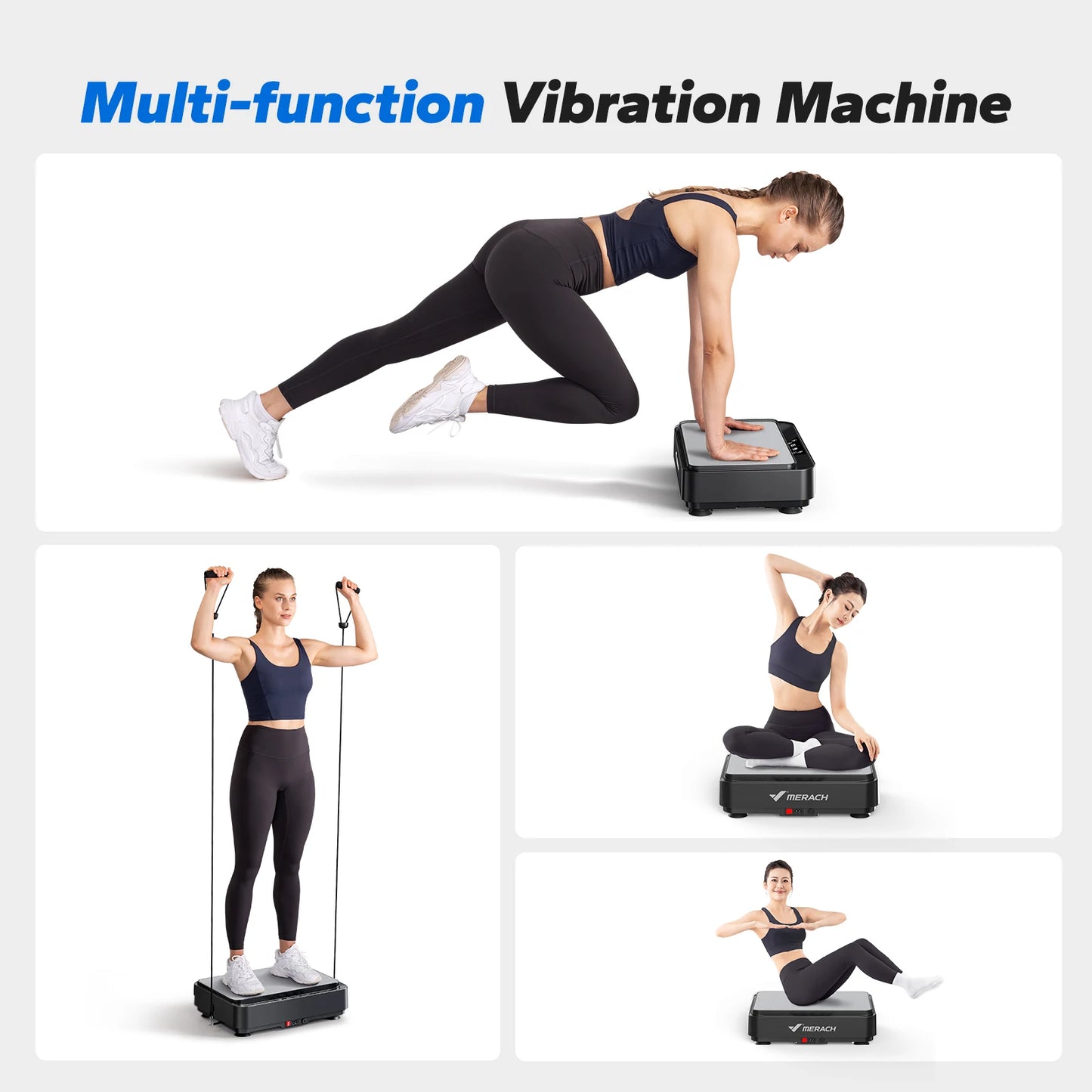 MERACH Vibration Plate Exercise Machine for Fat Burning and Toning