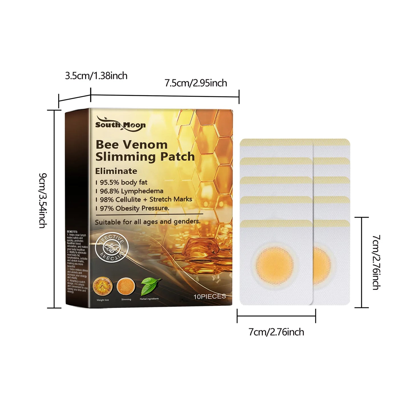 South Moon Bee Venom Shaping Patch Belly Slimming Detox