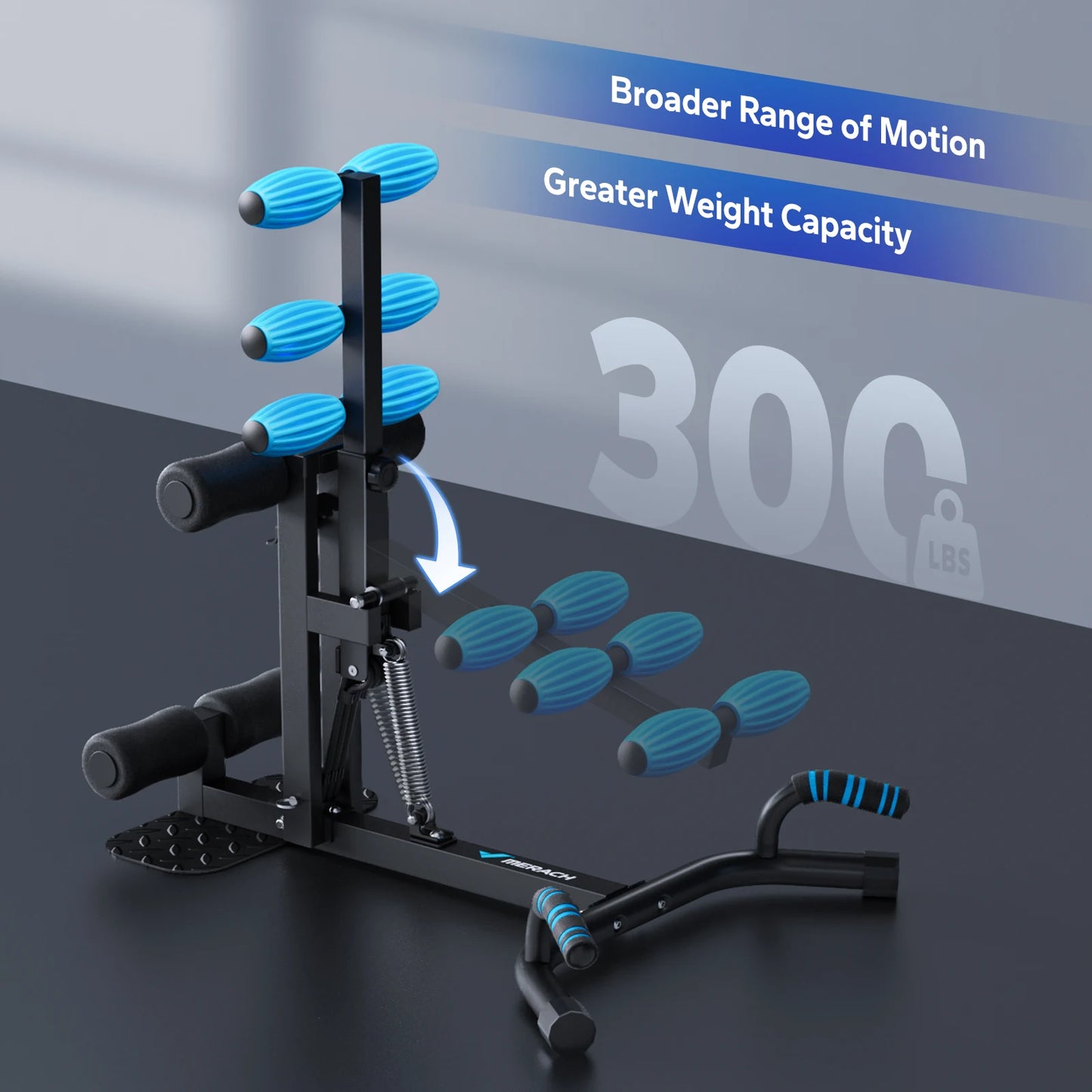 MERACH Deep Squat Machine Adjustable Glutes Trainer Leg Push Up