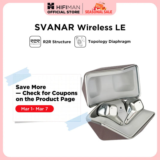 Hifiman Svanar Wireless LE Noise Cancelling Bluetooth Earphones