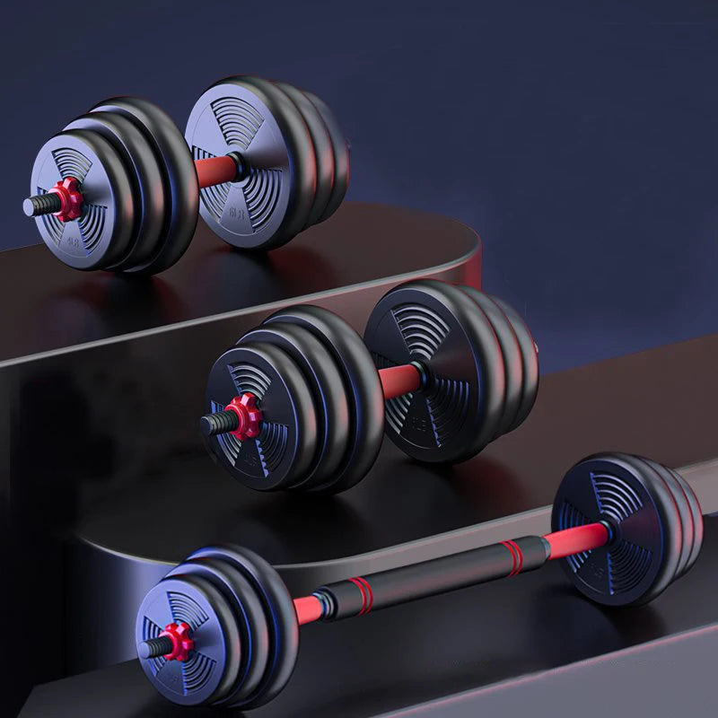Adjustable Dumbbell to Barbell Set for Home Gym