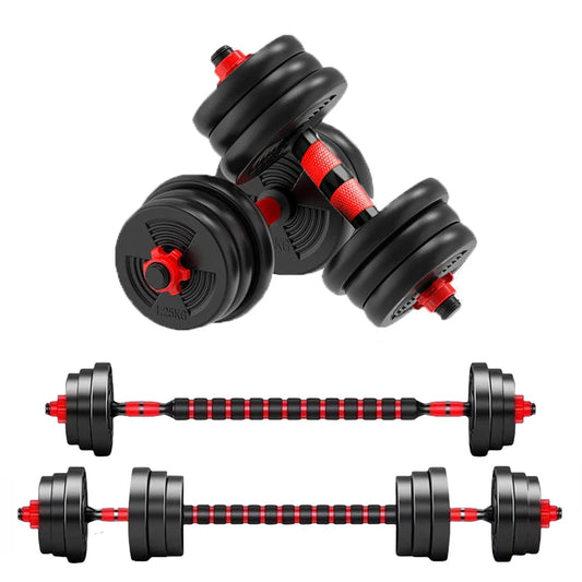 Adjustable Dumbbell to Barbell Set for Home Gym