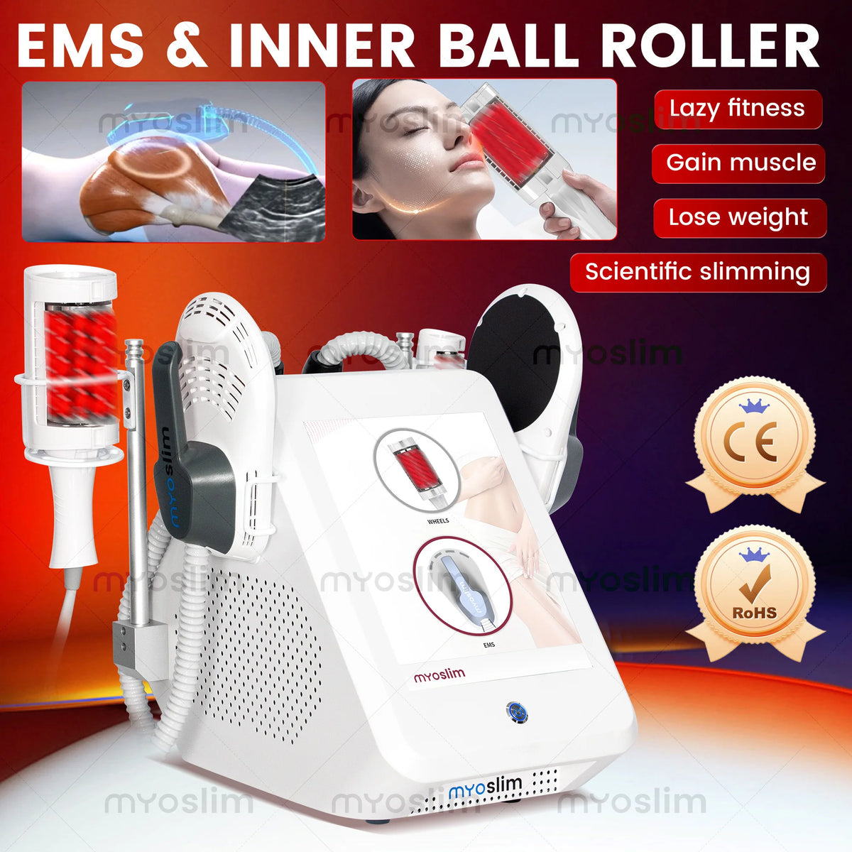 Professional Ems Vibration Roller Body Sculpting Device