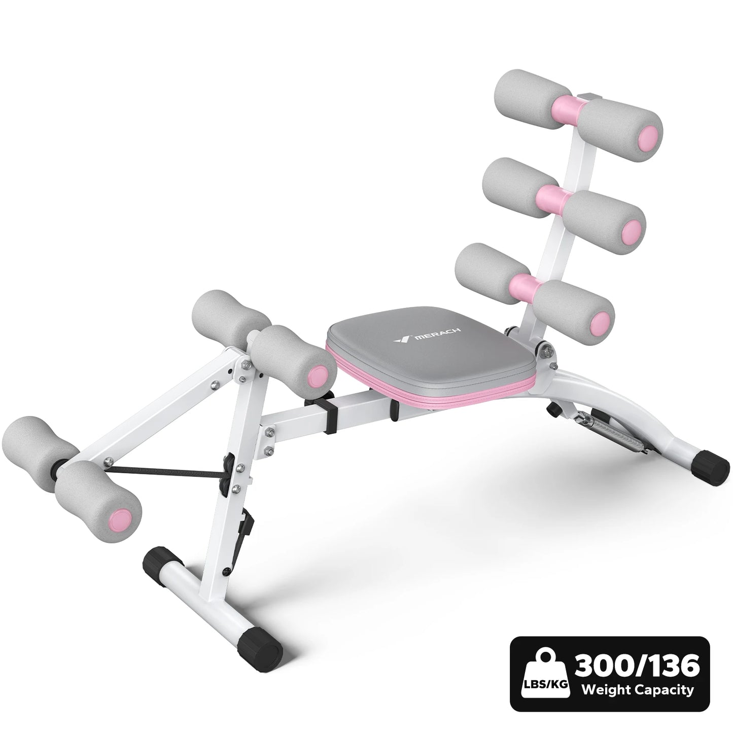 MERACH Ab Machine Multifunctional Adjustable Ab Trainer Workout Bench