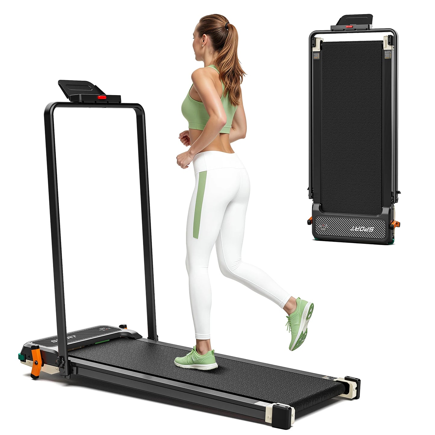 AKLUER Walking Pad Treadmill 2.5HP Home Use With LCD Display