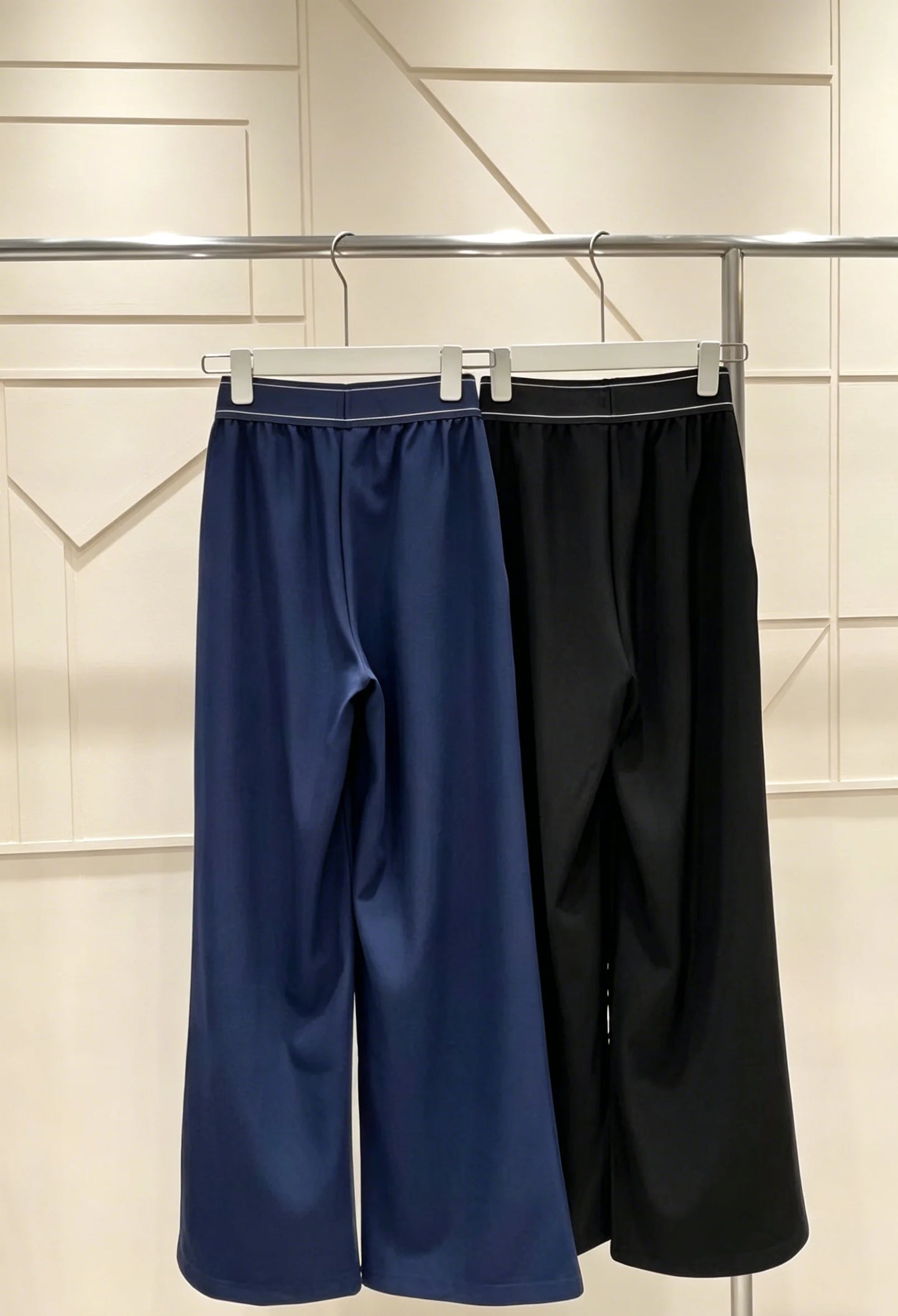 Spring 2026 Women's Jumpsuit with Patched Waistband Yoga Casual Straight Pants LH03