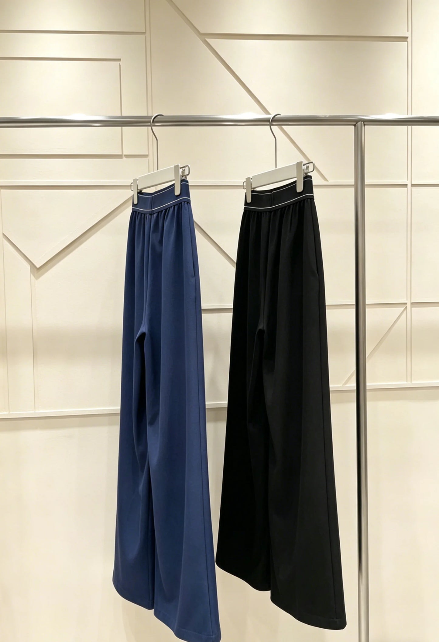 Spring 2026 Women's Jumpsuit with Patched Waistband Yoga Casual Straight Pants LH03