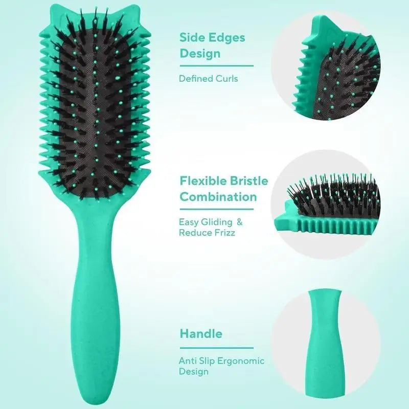 Curly Hair Styling Brush and Tangle Free Comb for Curls
