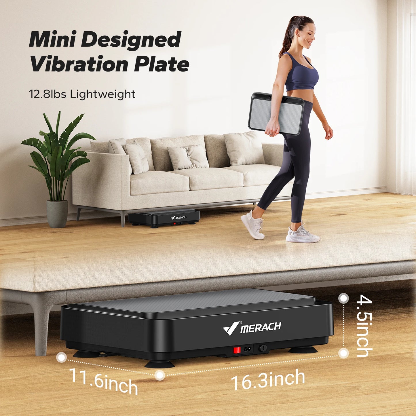 MERACH Vibration Plate Exercise Machine for Fat Burning and Toning