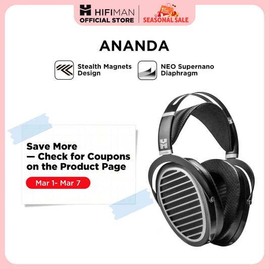 Hifiman Ananda Stealth Magnet Open-Back Hi-Fi Headphones