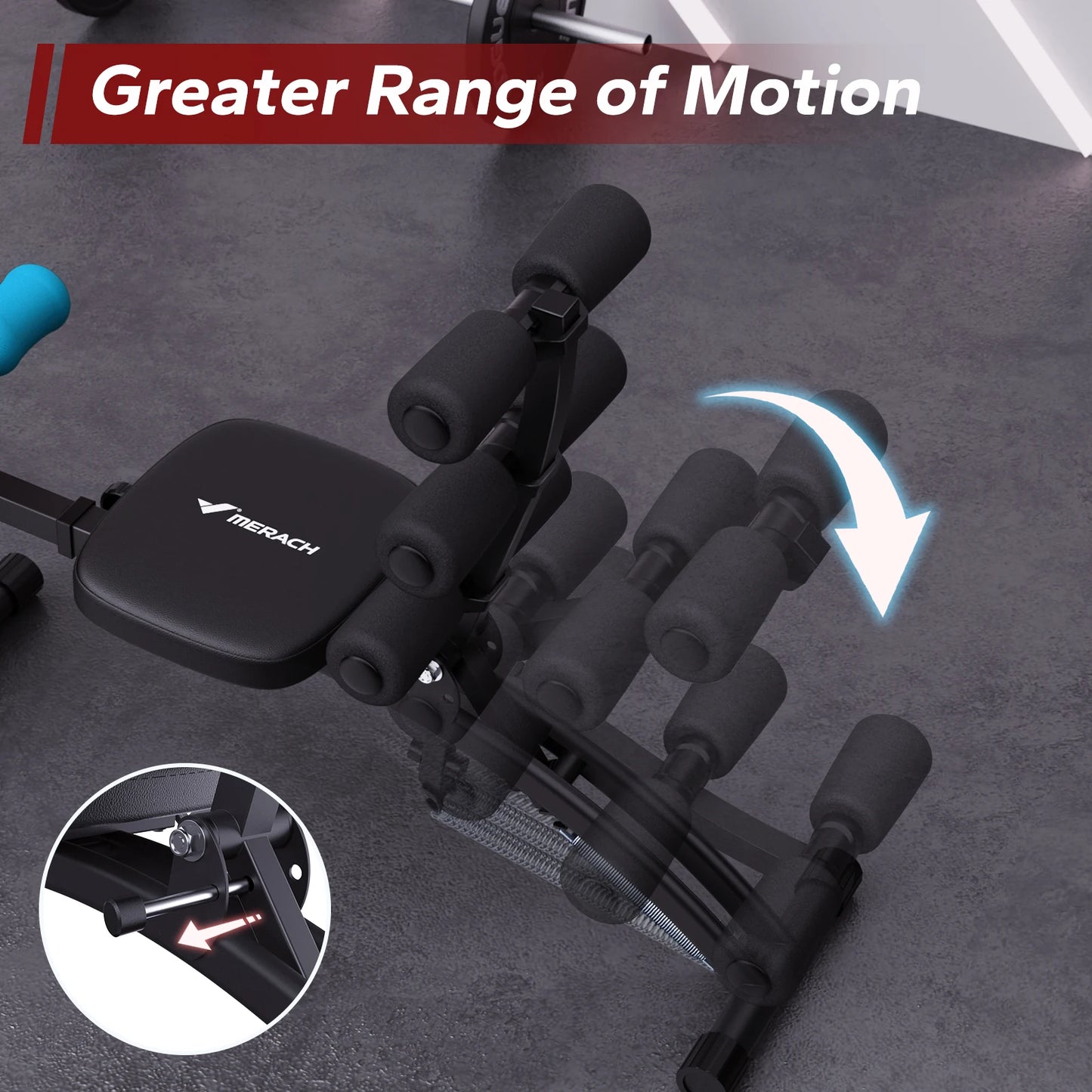 MERACH Ab Machine Multifunctional Adjustable Ab Trainer Workout Bench