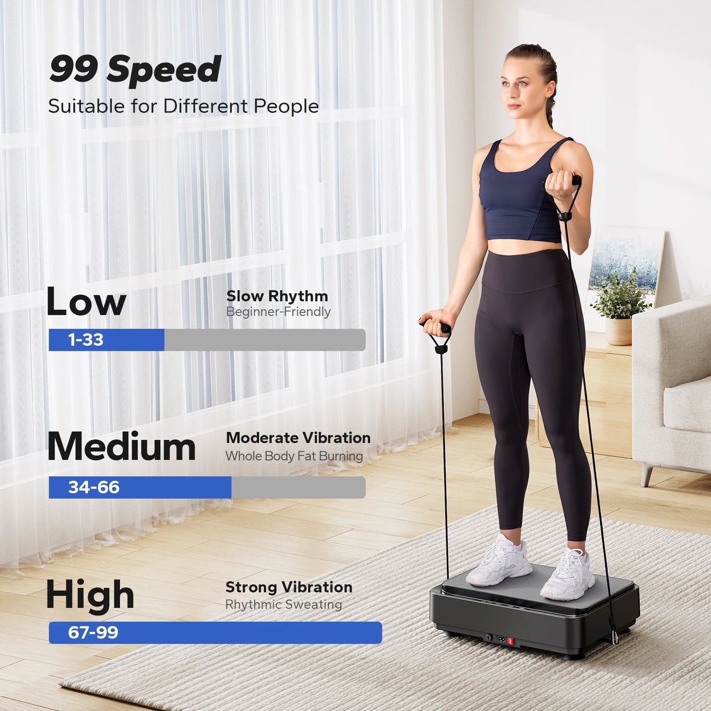 MERACH Vibration Plate Exercise Machine for Fat Burning and Toning