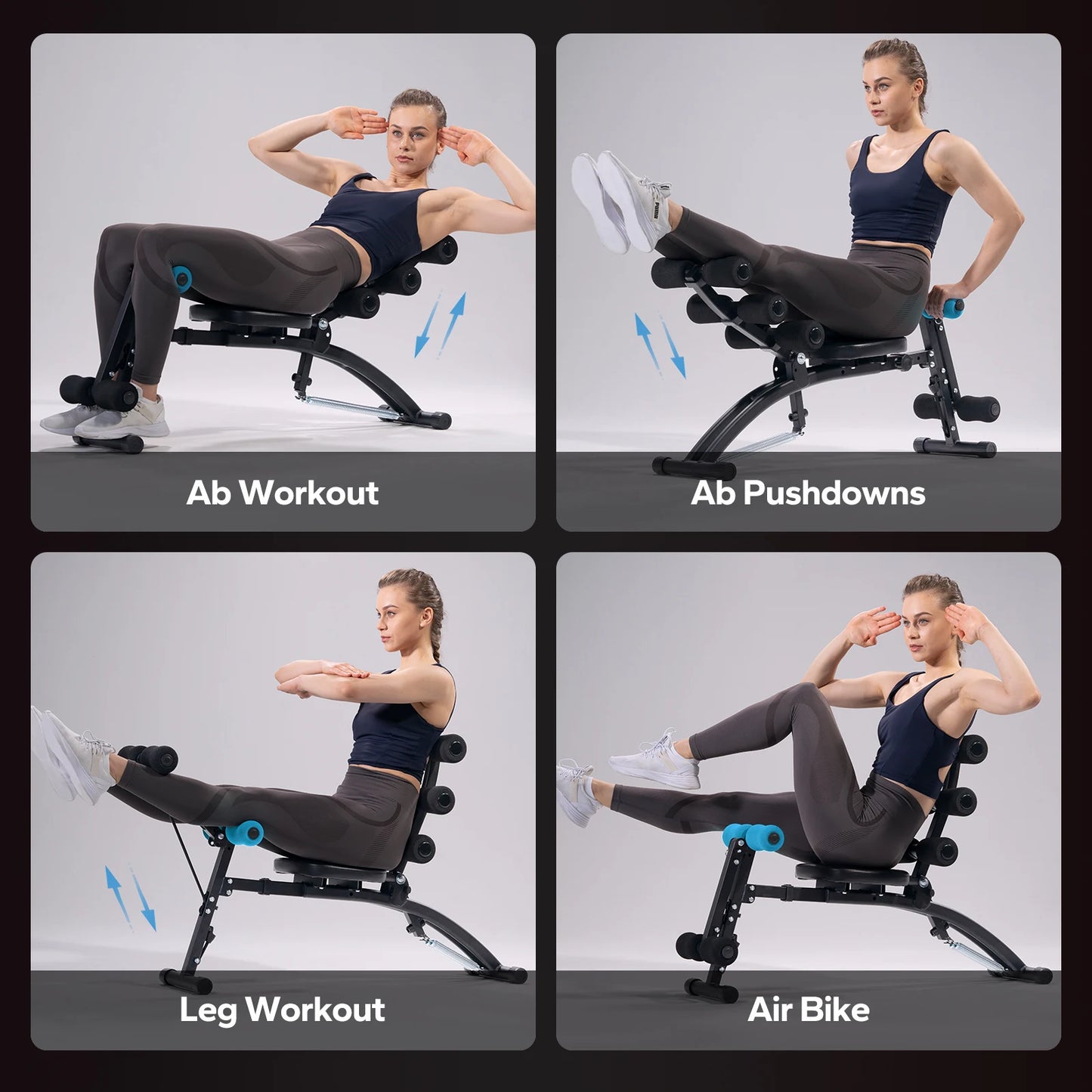 MERACH Ab Machine Multifunctional Adjustable Ab Trainer Workout Bench