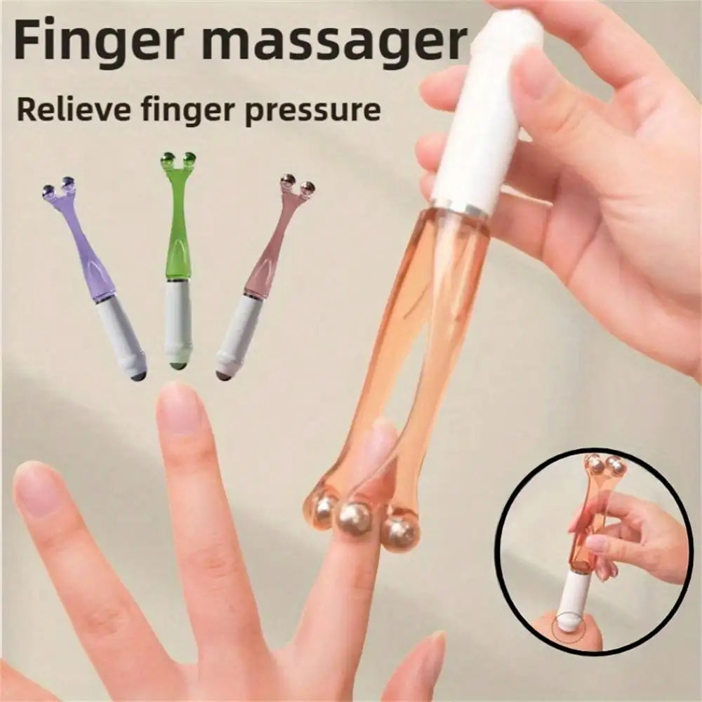 Magnetic Finger Massage Roller Bead Press Relaxation Tool