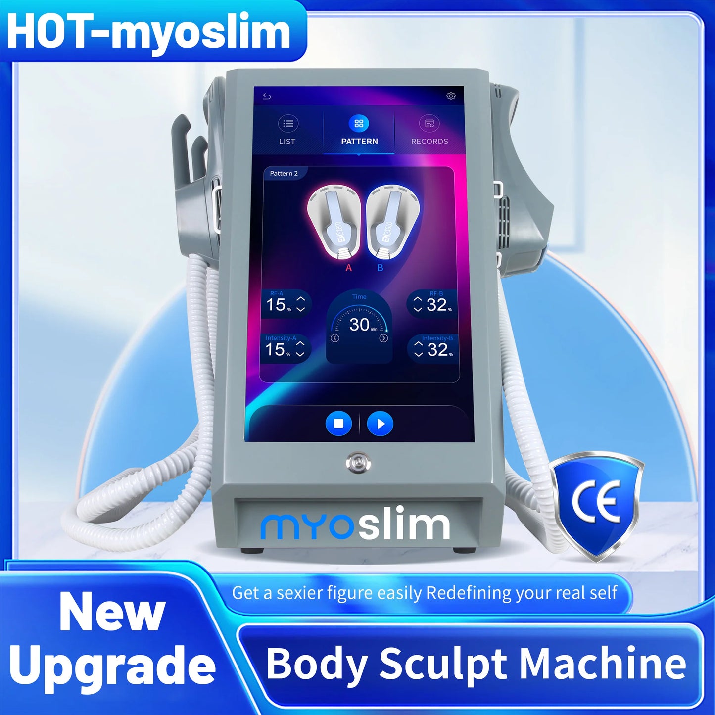 MYOSLIM Professional 6500W EMS RF Body Slimming Sculpting Machine