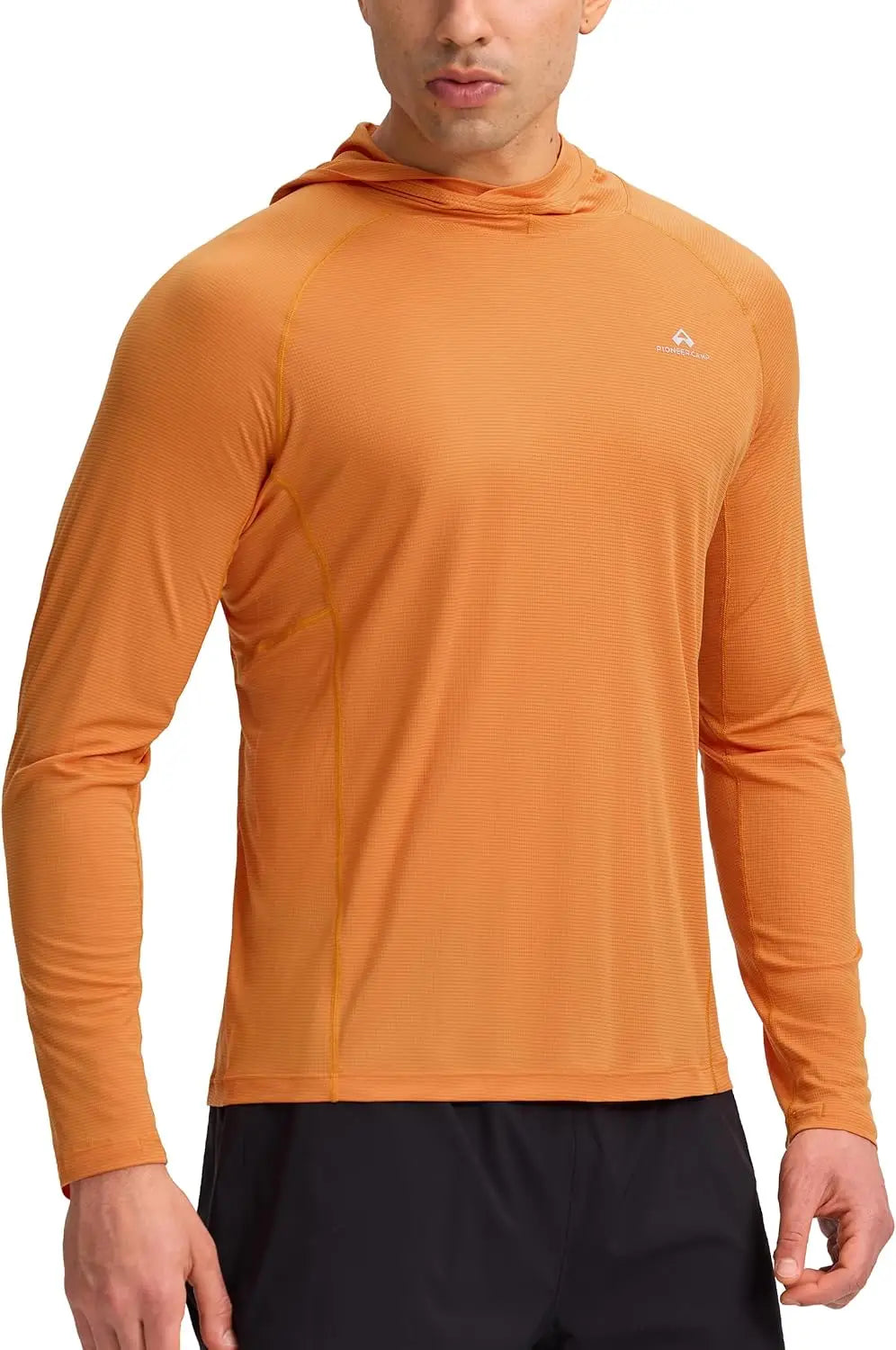 Pioneer Camp Sun Hoodie for Men Ultra Lightweight Long Sleeve Sun Protection Hoodie Shirts Quick Dry Hiking Fishing Running