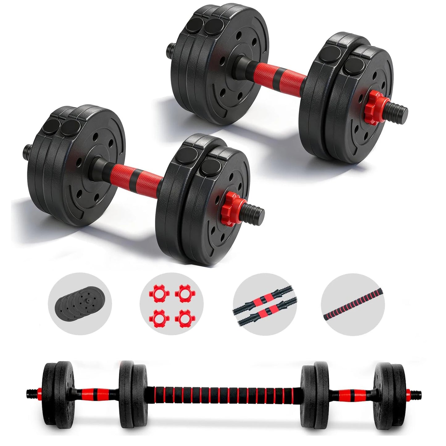Adjustable Dumbbell And Barbell Set For Home Fitness