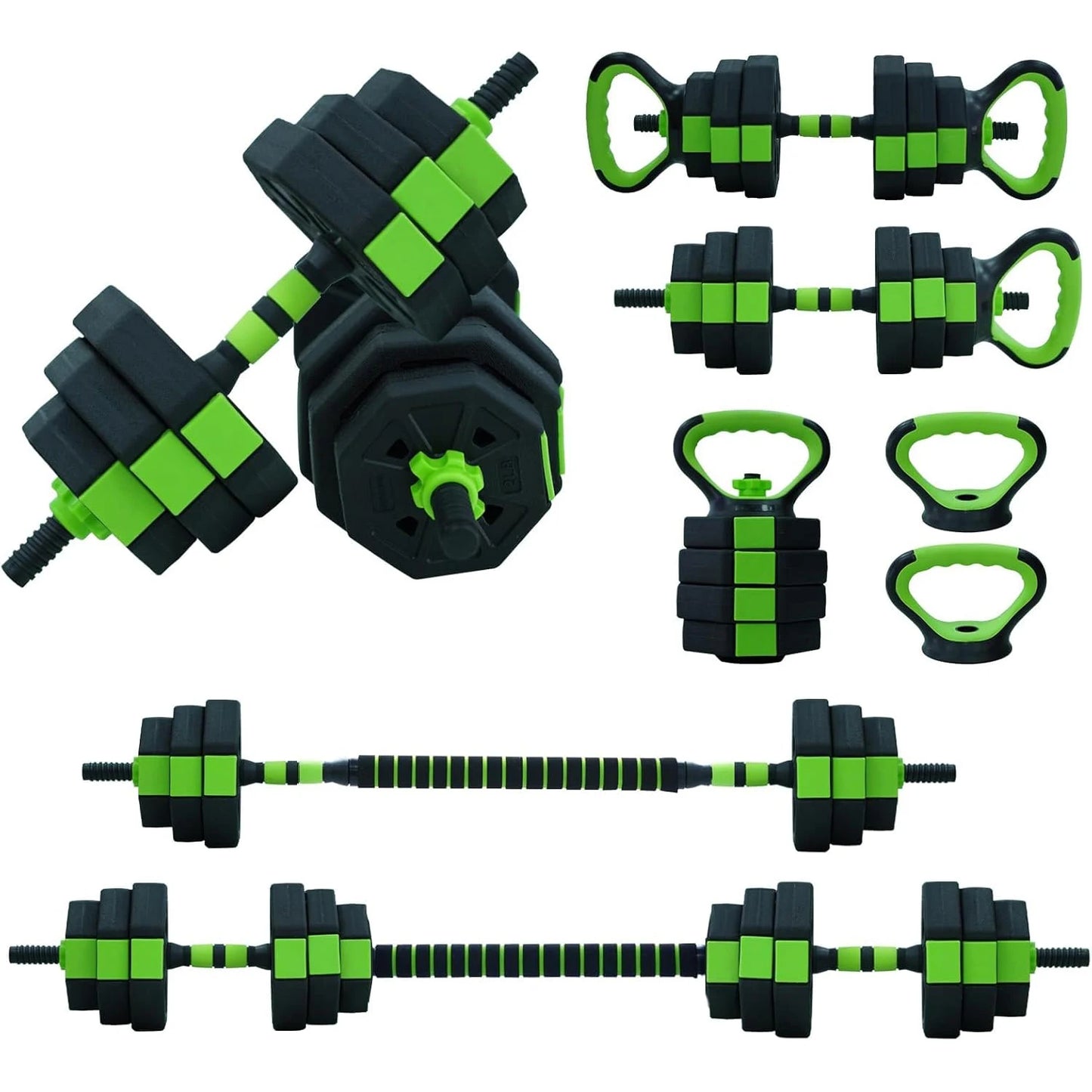HiMISS 4 In 1 Adjustable Kettlebell Dumbbell Set For Home Gym