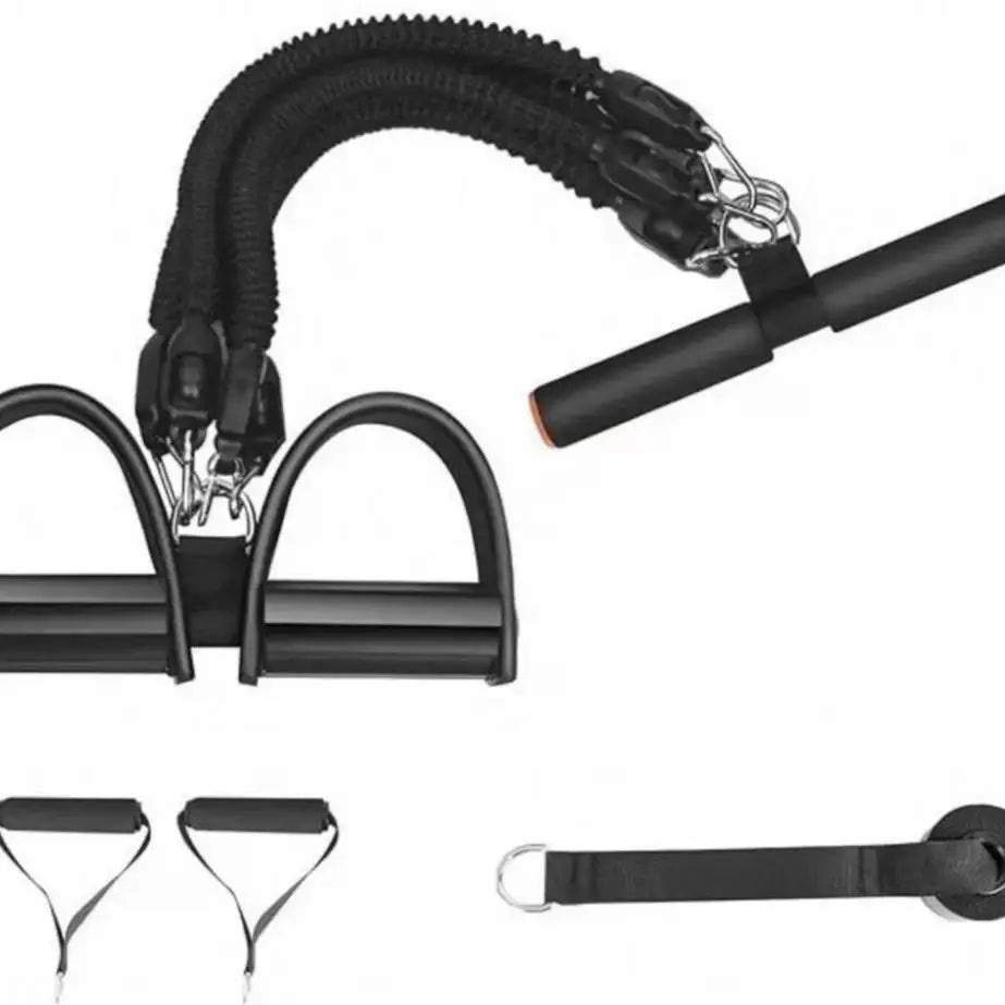 Foot Pedal Resistance Bands Kit With Handles And Ankle Straps