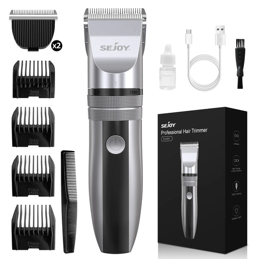 Sejoy Electric Hair Clippers Professional Kit USB Rechargeable Beard Trimmer