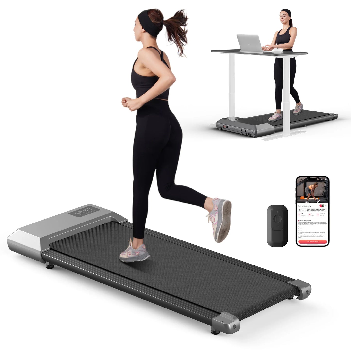 Home Use Treadmill 2.5 HP Dual Mode Walking Running Machine