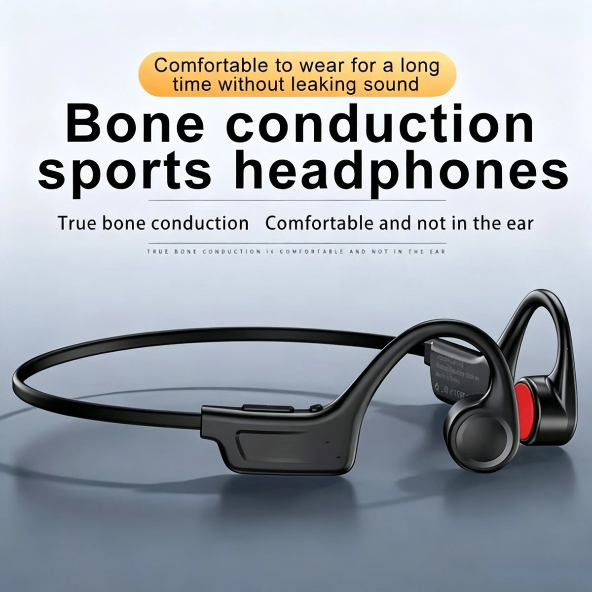 Open Ear Bone Conduction Wireless Headphones With Mic for Sports
