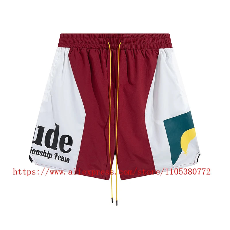 Men's Casual Shorts Elastic Waist Drawstring Zip Pocket Summer Street