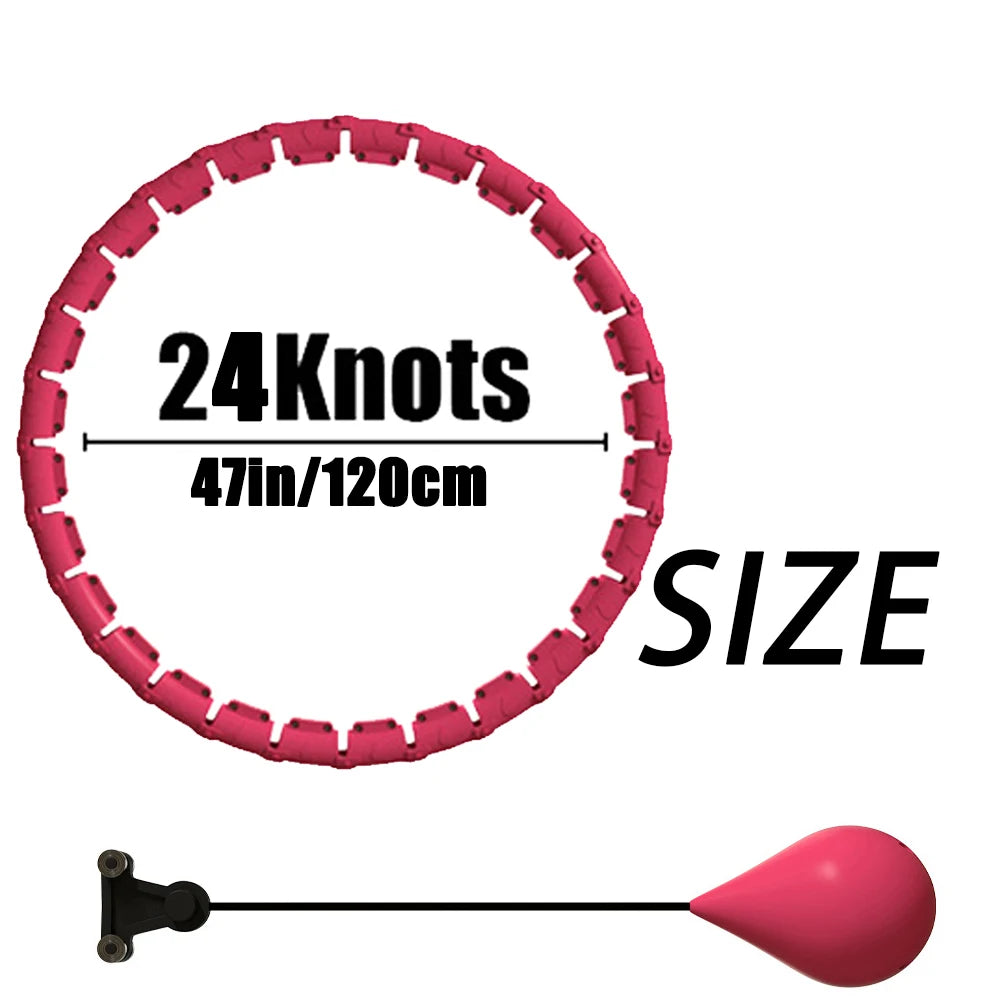 Weighted Fitness Circle Hoops For Adults 2 In 1 Adjustable