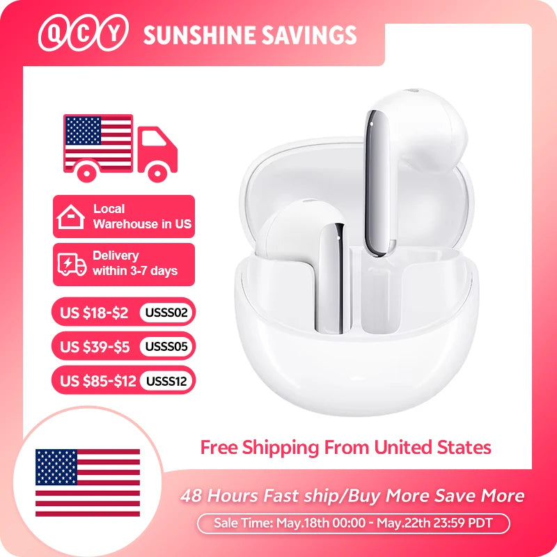 QCY AilyBuds Pro Plus Wireless Earbuds Adaptive ANC LDAC