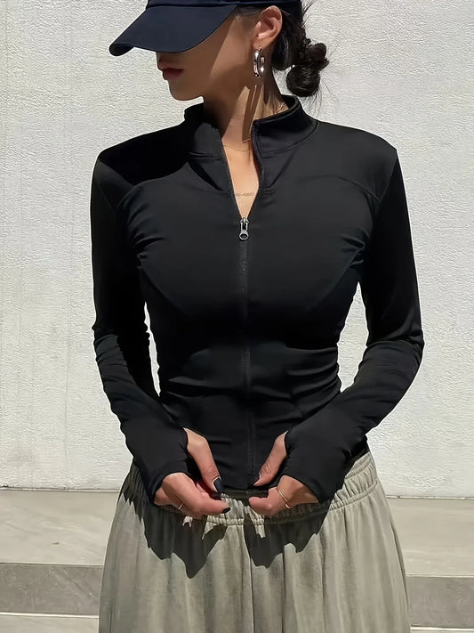 Pilates Quick Dry Athletic Jacket for Women Gym and Running