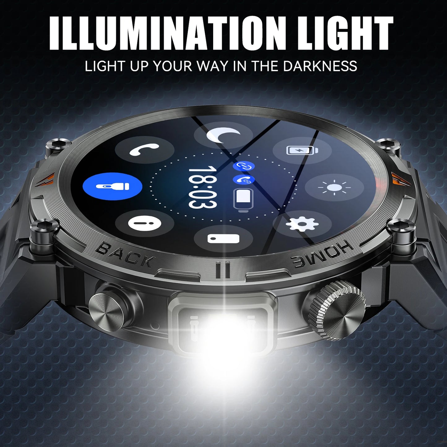 LaNikar KE3 Bluetooth Call Smart Watch for iOS and Android