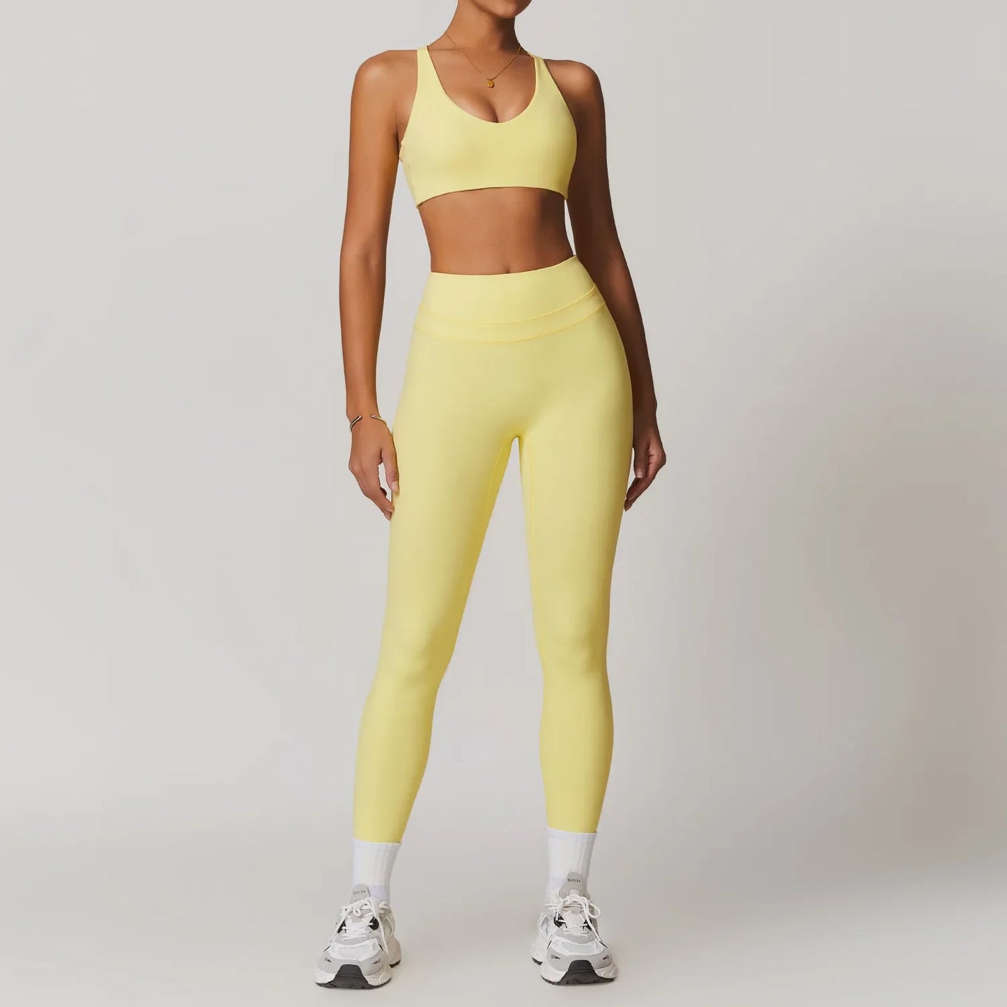 Women's Yoga Set Fitness Tracksuit With Sports Bra And Leggings