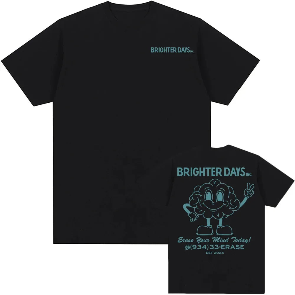 Brighter Days 934-33-ERASE T-Shirt Cotton Summer Tees ArianaGrande Eternal Sunshine Deluxe Album Graphic T Shirt for Men Women