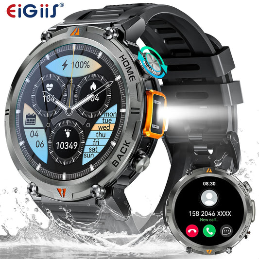 EIGIIS KE3 Smartwatch Men Bluetooth Health Monitor Full Touch Screen