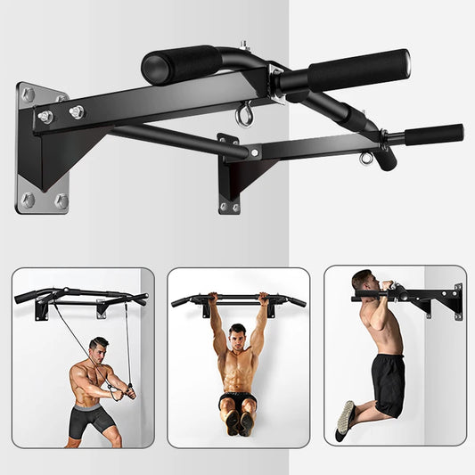 KBQ Wall-Mounted Pull-Up Bar for Home Gym