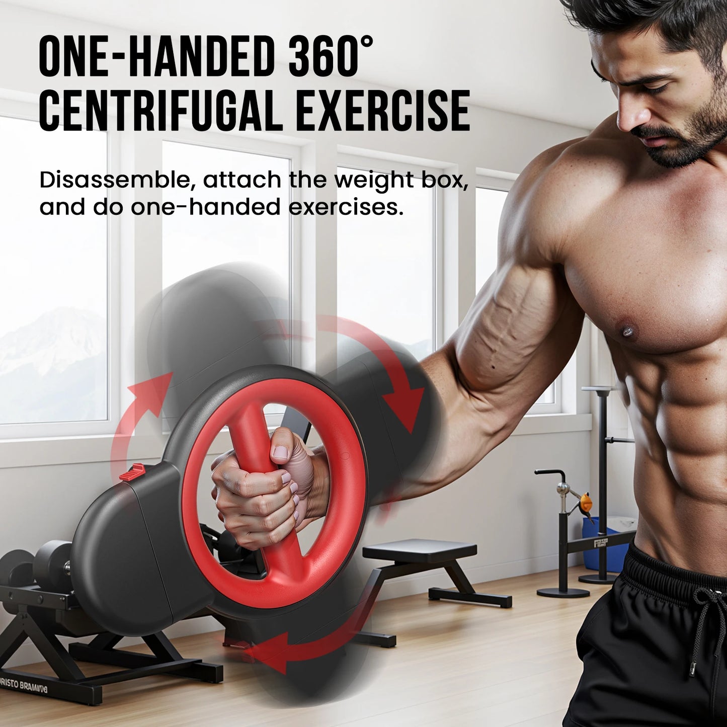 Rotator Burn Machine, Three In One Arm Exerciser For Upper Body Fitness