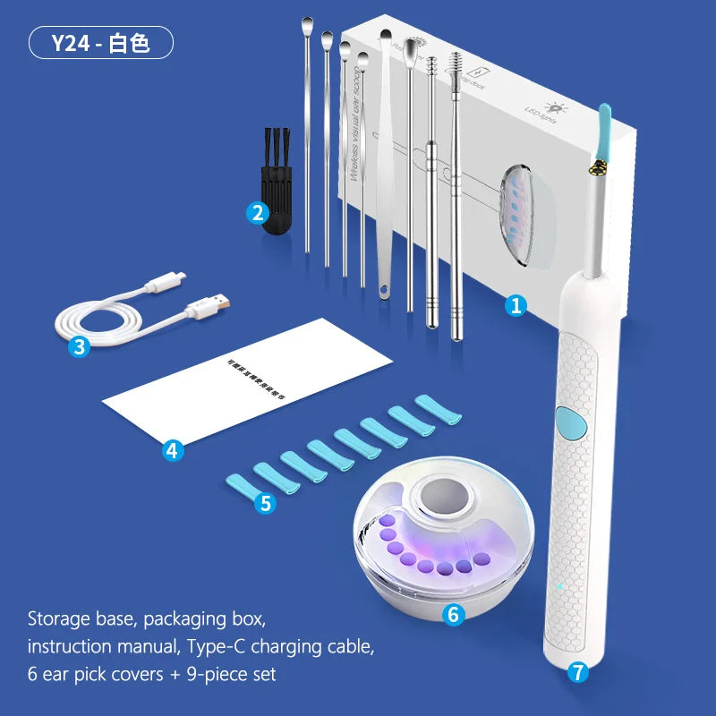 Visual Ear Wax Cleaner Endoscope With 5M Camera Ear Care