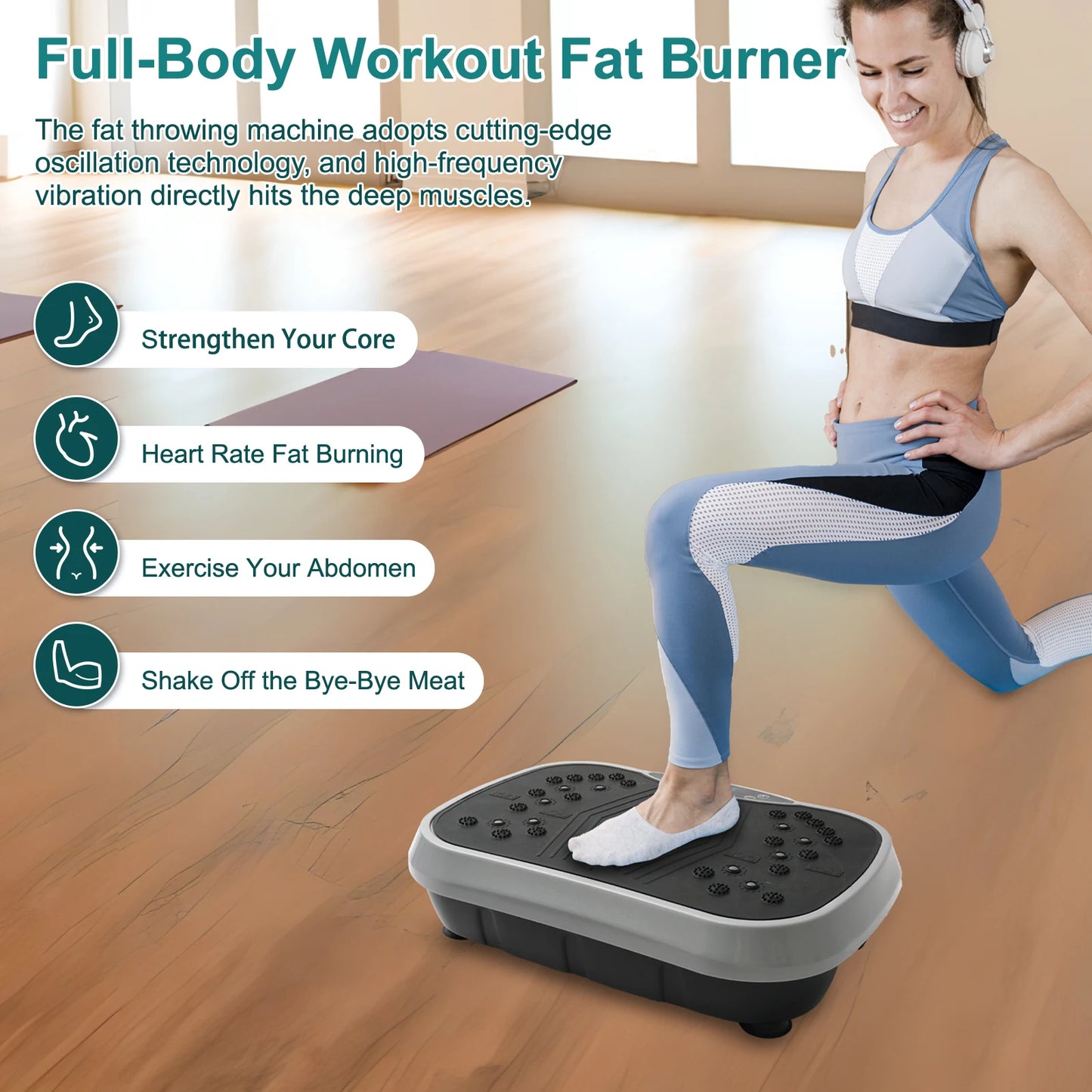 Vibration Plate Exercise Machine Fat Burning Home Fitness